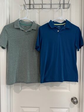 Sonoma Super Soft Boys Youth Short Sleeve Knit Polo Shirts Bundle Size L Preppy